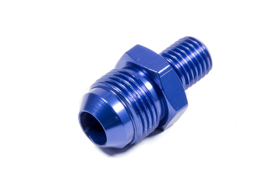Fitting - Adapter - Straight - 8 AN Male to 12 mm x 1.50 Male - Aluminum - Blue Anodized - Each