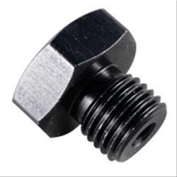Fitting - Bushing - 8 AN Male to 1/8 in NPT Female - Aluminum - Black Anodized - Each