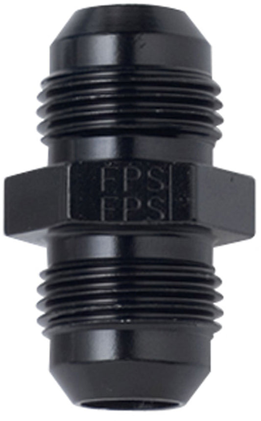 Fitting - Adapter - Straight - 6 AN Male to 6 AN Male - Aluminum - Black Anodized - Each