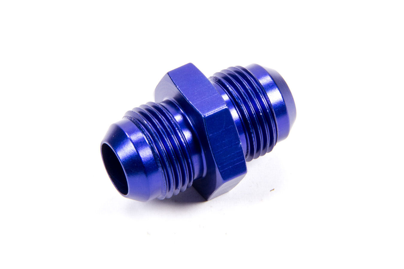 Fitting - Adapter - Straight - 12 AN Male to 12 AN Male - Aluminum - Blue Anodized - Each