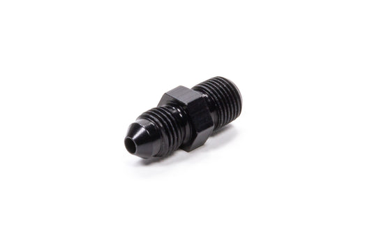 Fitting - Adapter - Straight - 4 AN Male to 1/8 in NPT Male - Aluminum - Black Anodized - Each
