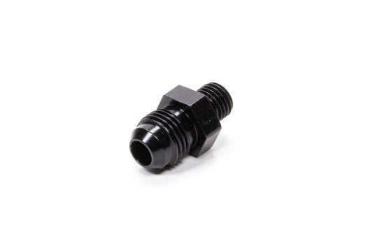 Fitting - Adapter - Straight - 6 AN Male to 1/4 in NPT Male - Aluminum - Black Anodized - Each