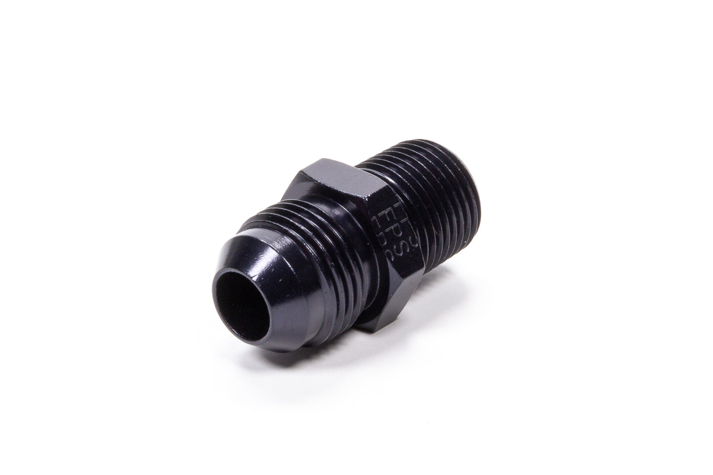 Fitting - Adapter - Straight - 10 AN Male to 3/4 in NPT Male - Aluminum - Black Anodized - Each