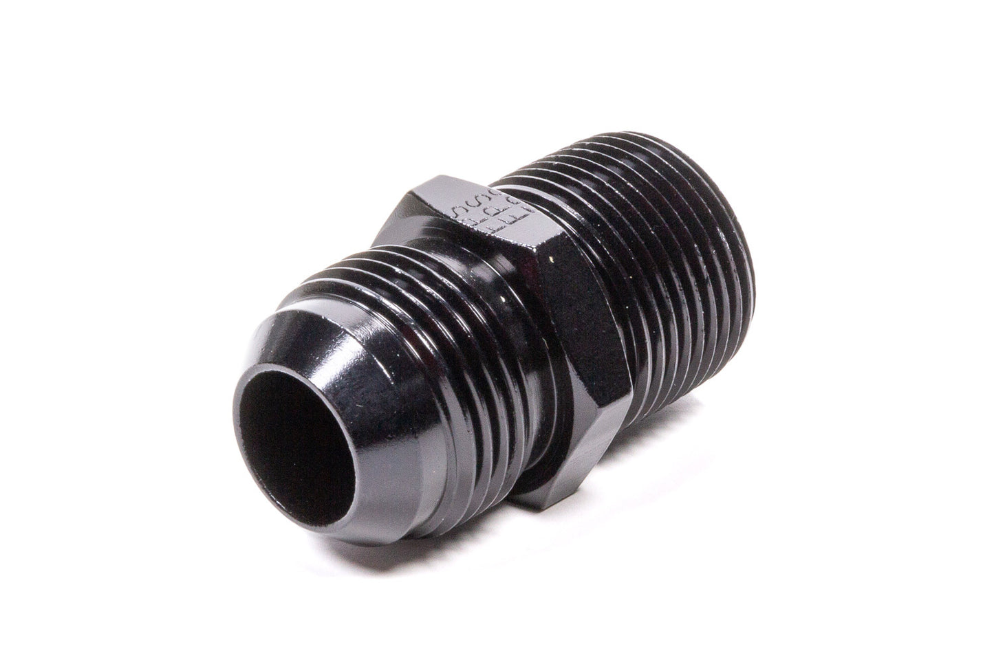Fitting - Adapter - Straight - 10 AN Male to 1/2 in NPT Male - Aluminum - Black Anodized - Each