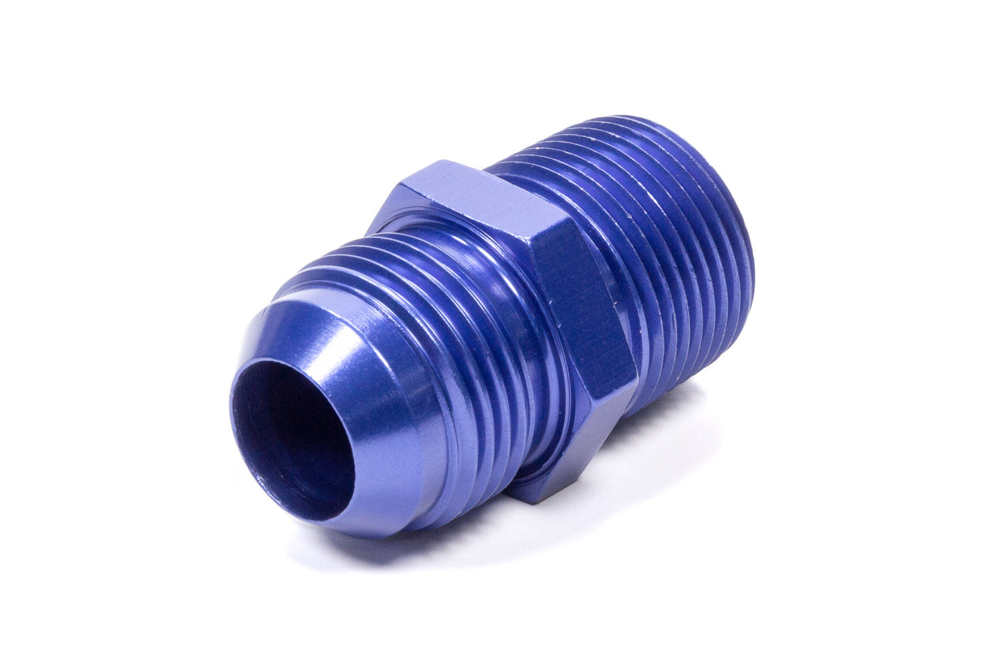 Fitting - Adapter - Straight - 12 AN Male to 3/4 in NPT Male - Aluminum - Blue Anodized - Each