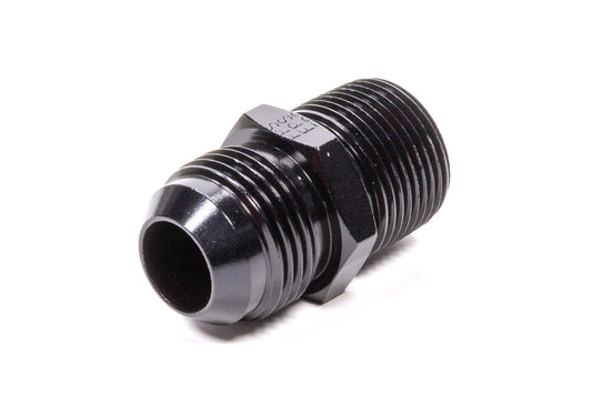 Fitting - Adapter - Straight - 12 AN Male to 1/2 in NPT Male - Aluminum - Black Anodized - Each
