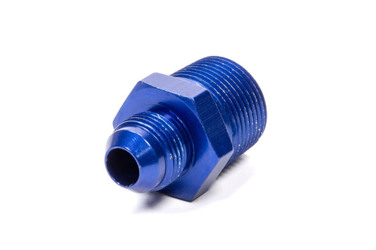 Fitting - Adapter - Straight - 8 AN Male to 3/4 in NPT Male - Aluminum - Blue Anodized - Each