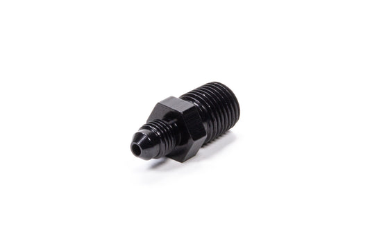 Fitting - Adapter - Straight - 3 AN Male to 1/4 in NPT Male - Aluminum - Black Anodized - Each