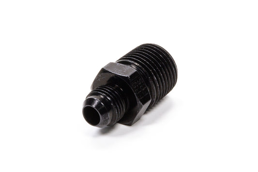 Fitting - Adapter - Straight - 6 AN Male to 1/2 in NPT Male - Aluminum - Black Anodized - Each