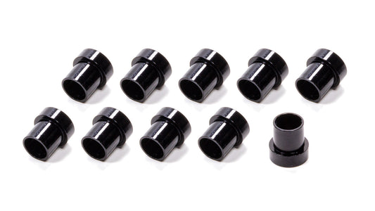 Fitting - Tube Sleeve - 6 AN - 3/8 in Tube - Aluminum - Black Anodized - Set of 10