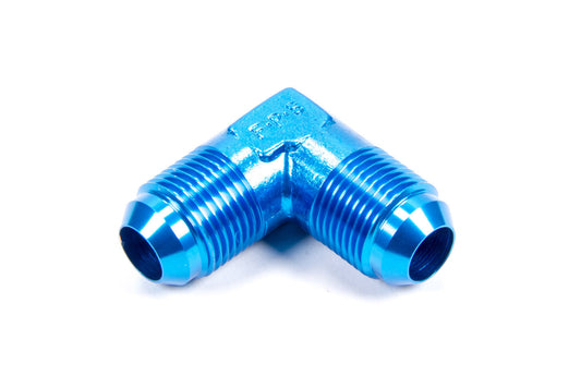 Fitting - Adapter - 90 Degree - 10 AN Male to 10 AN Male - Aluminum - Blue Anodized - Each