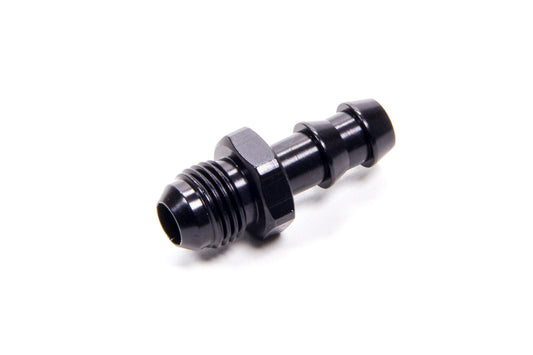 Fitting - Adapter - Straight - 6 AN Male to 3/8 in Hose Barb - Aluminum - Black Anodized - Each