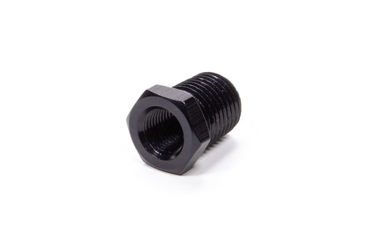 Fitting - Bushing - 1/8 in NPT Female to 1/4 in NPT Male - Aluminum - Black Anodized - Each