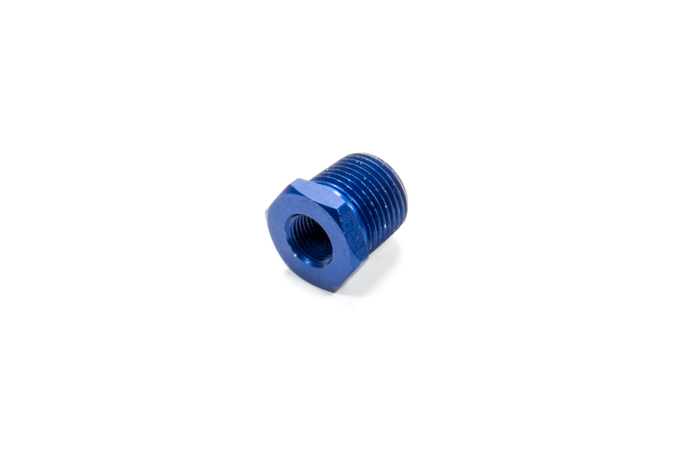 Fitting - Bushing - 1/8 in NPT Female to 3/8 in NPT Male - Aluminum - Blue Anodized - Each