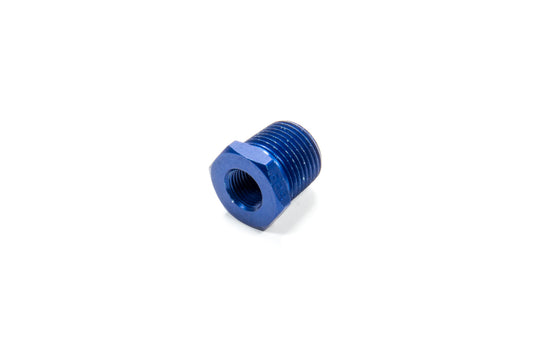 Fitting - Bushing - 1/8 in NPT Female to 3/8 in NPT Male - Aluminum - Blue Anodized - Each