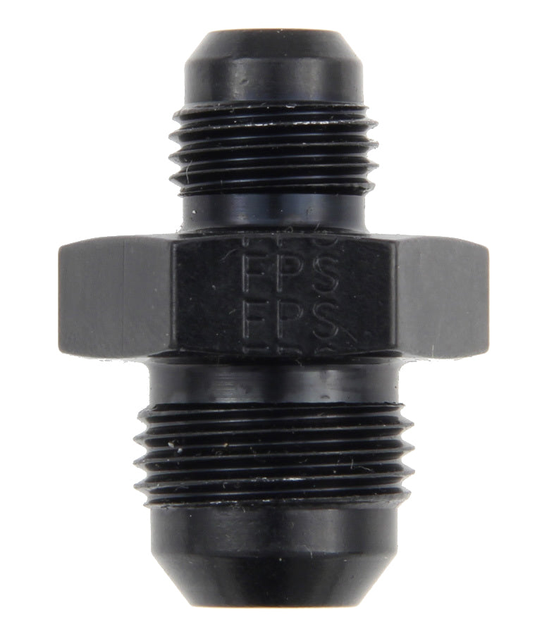 Fitting - Adapter - Straight - 8 AN Male to 6 AN Male - Aluminum - Black Anodized - Each