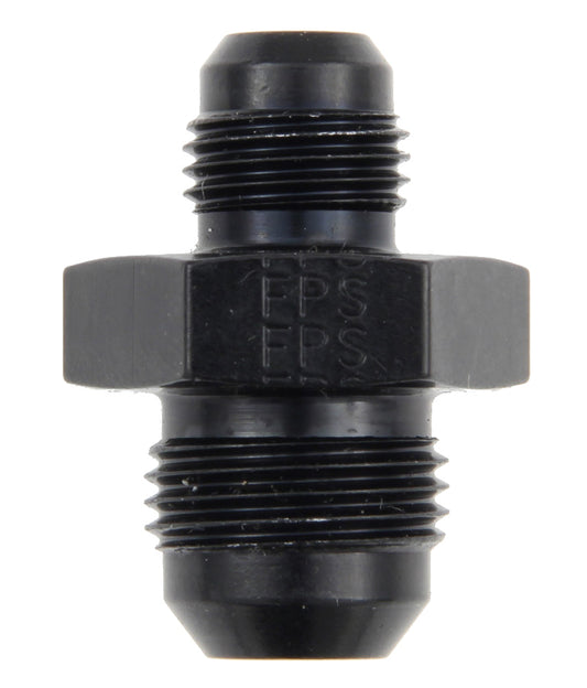 Fitting - Adapter - Straight - 8 AN Male to 6 AN Male - Aluminum - Black Anodized - Each