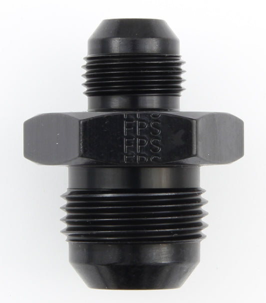 Fitting - Adapter - Straight - 12 AN Male to 8 AN Male - Aluminum - Black Anodized - Each