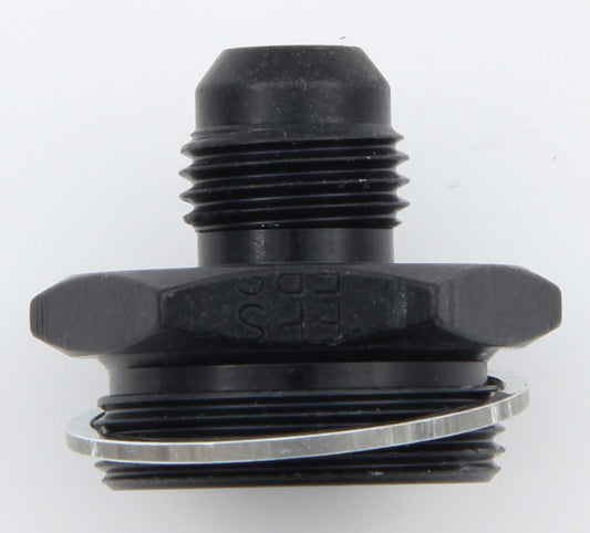 Fitting - Adapter - Straight - 6 AN Male to 1-20 in Male - Aluminum - Black Anodized - Each
