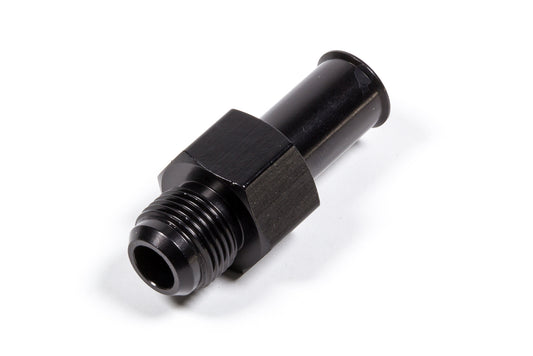 Fitting - Fuel Line Adapter - Straight - 8 AN Male to 1/2 in SAE Male Quick Disconnect - Aluminum - Black Anodized - Each