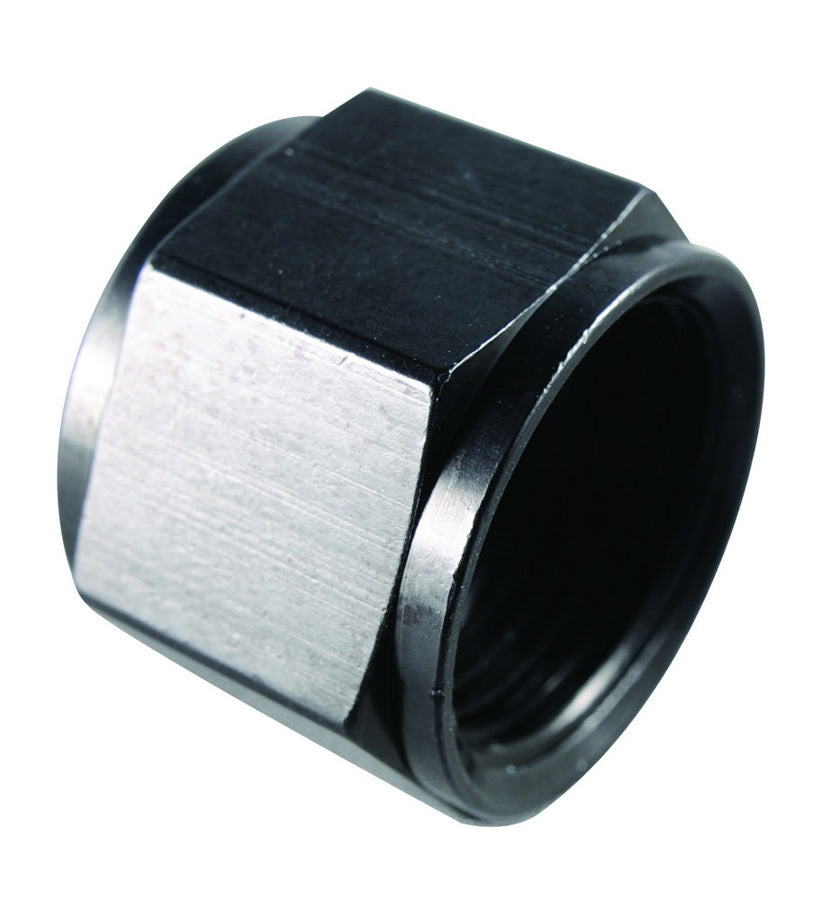 Fitting - Cap - 12 AN - Aluminum - Black Anodized - Each