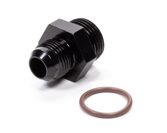 Fitting - Adapter - Straight - 10 AN Male to 12 AN Male O-Ring - Aluminum - Black Anodized - Each