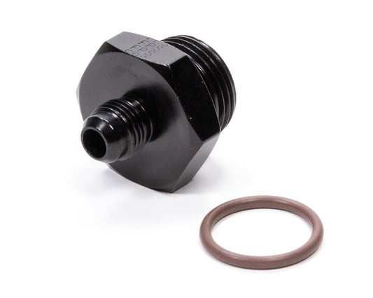 Fitting - Adapter - Straight - 6 AN Male to 12 AN Male O-Ring - Aluminum - Black Anodized - Each