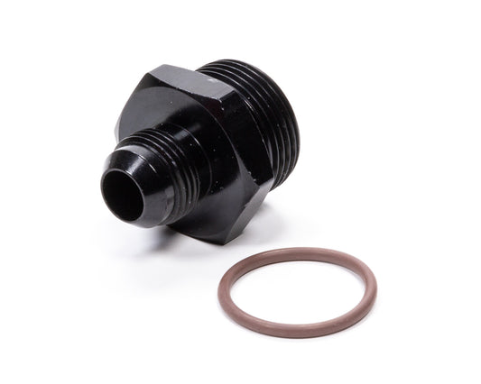 Fitting - Adapter - Straight - 10 AN Male to 16 AN Male O-Ring - Aluminum - Black Anodized - Each