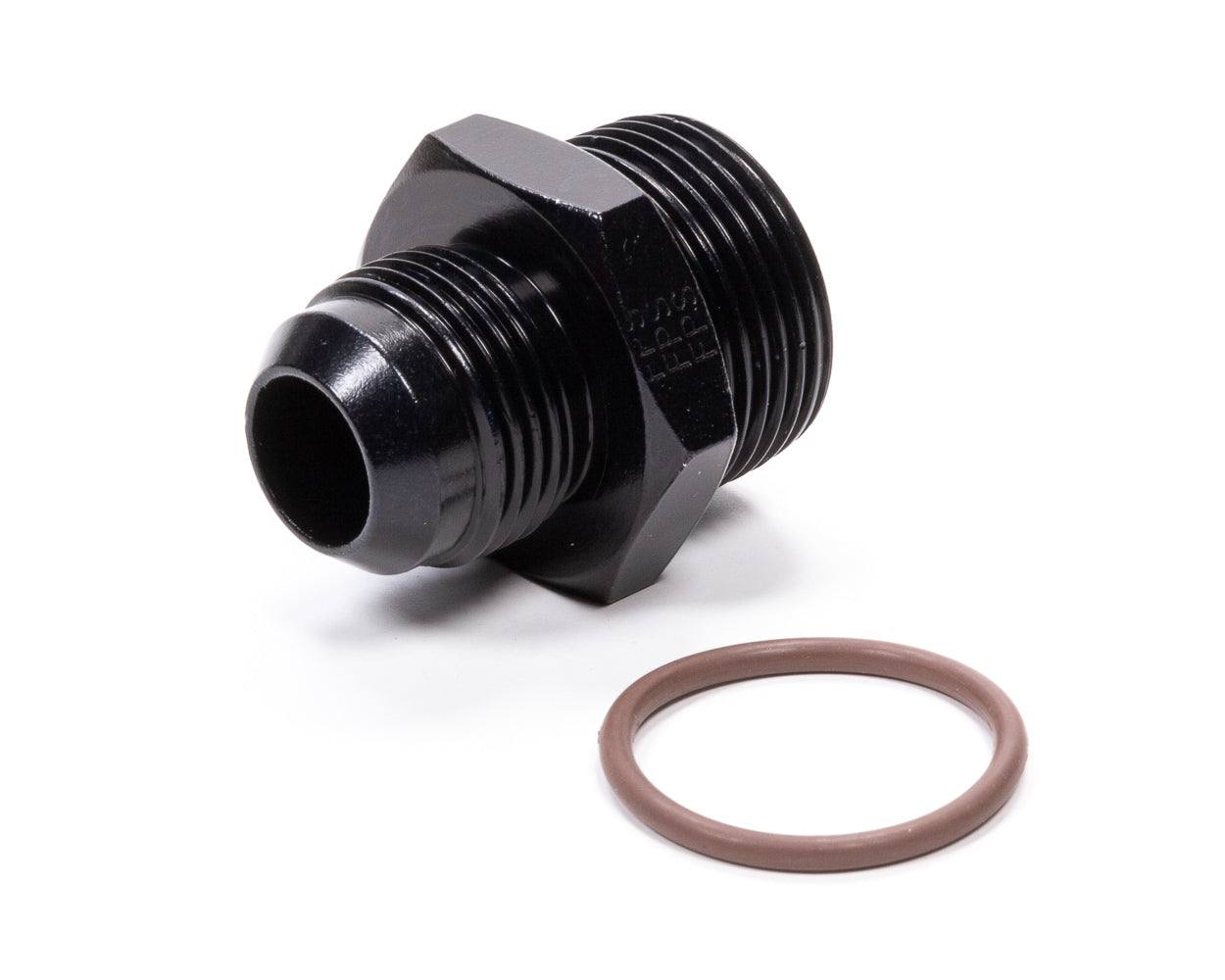 Fitting - Adapter - Straight - 12 AN Male to 16 AN Male O-Ring - Aluminum - Black Anodized - Each