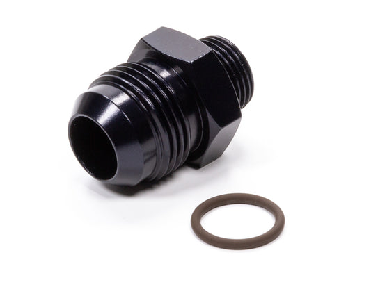 Fitting - Adapter - Straight - 12 AN Male to 8 AN Male O-Ring - Aluminum - Black Anodized - Each