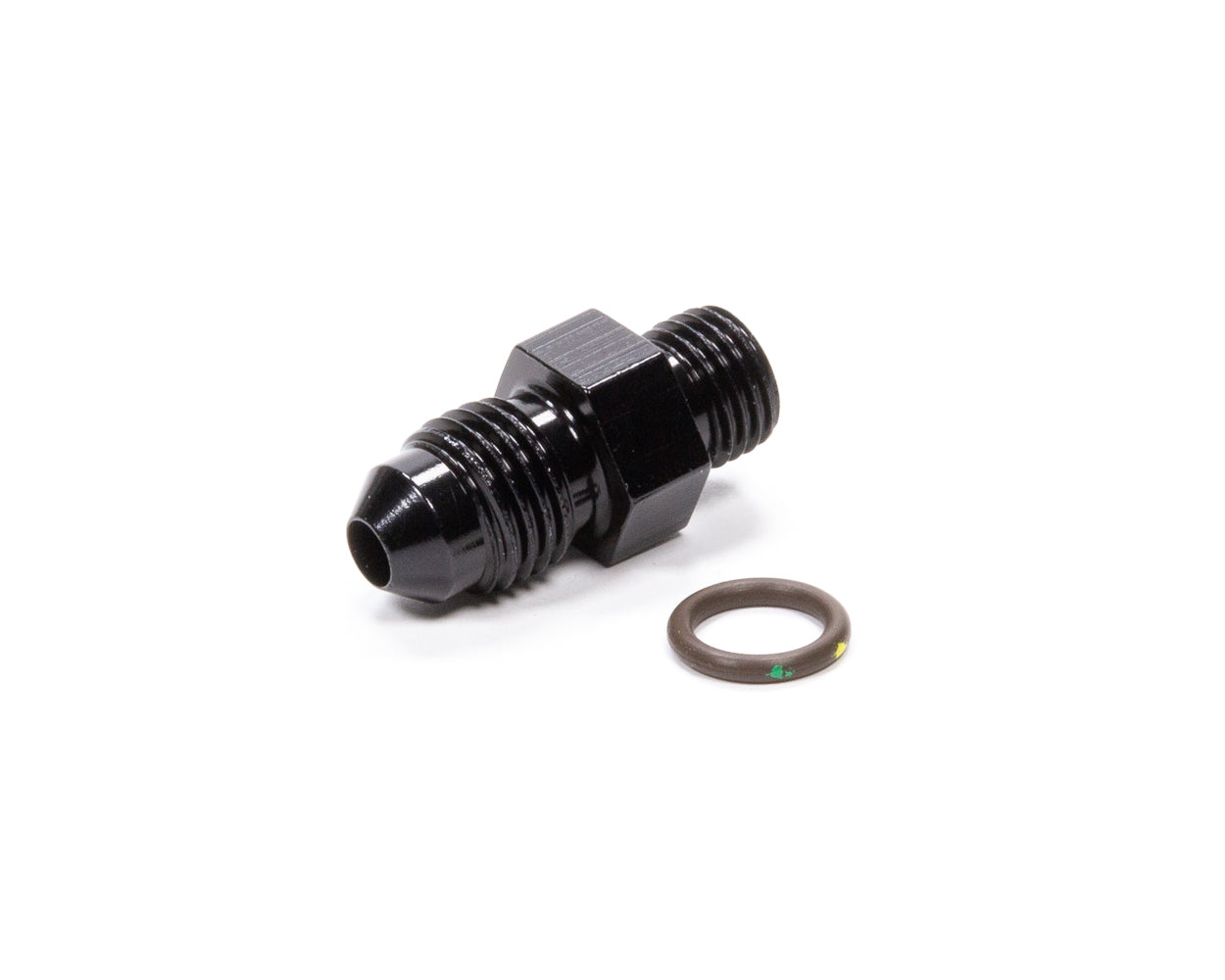 Fitting - Adapter - Straight - 4 AN Male to 3 AN Male O-Ring - Aluminum - Black Anodized - Each