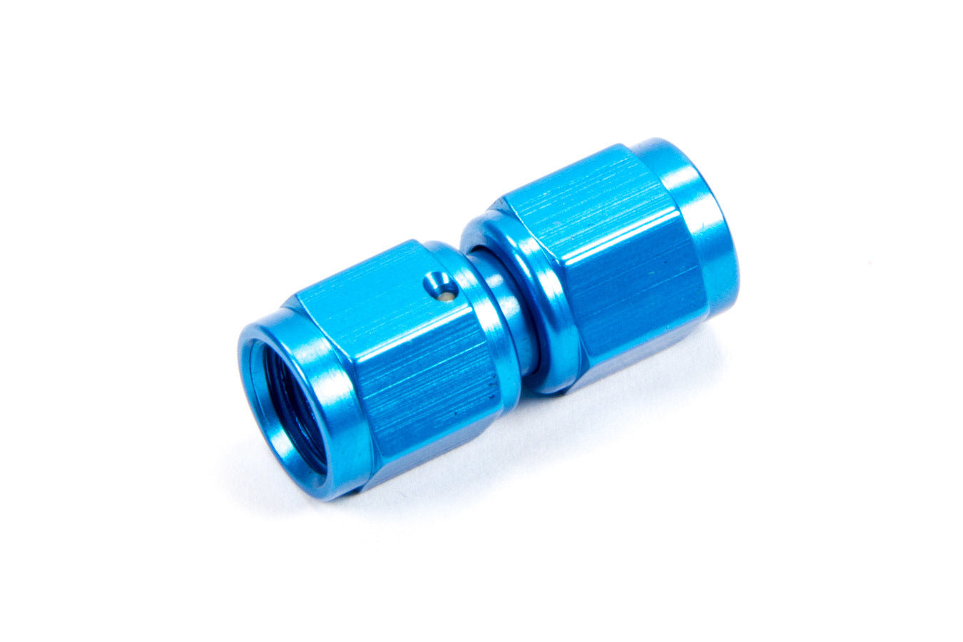 Fitting - Adapter - Straight - 4 AN Female Swivel to 4 AN Female Swivel - Aluminum - Blue Anodized - Each
