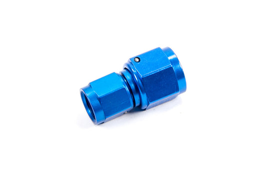 Fitting - Adapter - Straight - 6 AN Female Swivel to 8 AN Female Swivel - Aluminum - Blue Anodized - Each