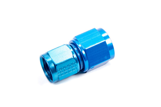 Fitting - Adapter - Straight - 8 AN Female Swivel to 10 AN Female Swivel - Aluminum - Blue Anodized - Each