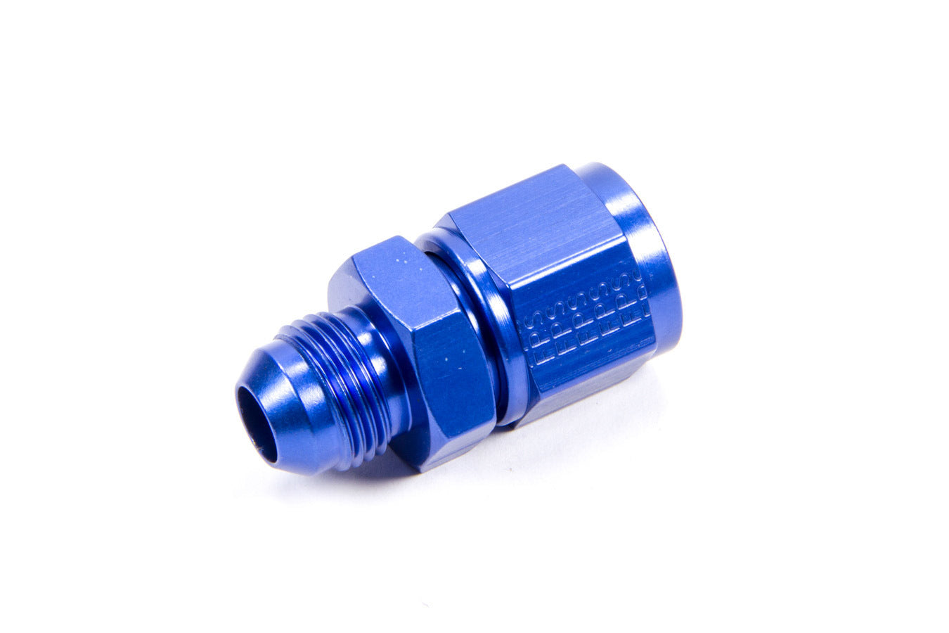 Fitting - Adapter - Straight - 10 AN Female Swivel to 8 AN Male - Aluminum - Blue Anodized - Each