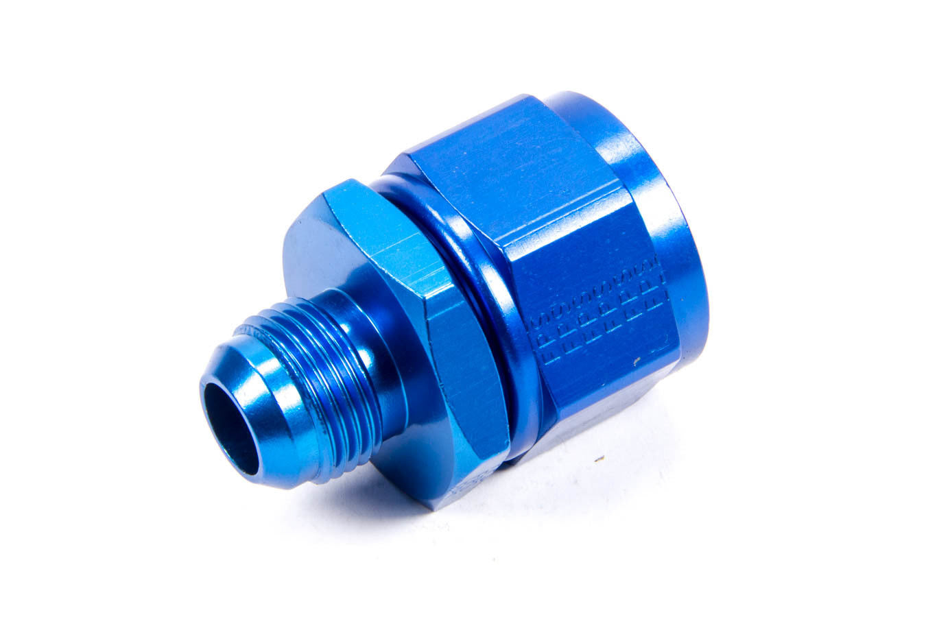 Fitting - Adapter - Straight - 16 AN Female Swivel to 10 AN Male - Aluminum - Blue Anodized - Each