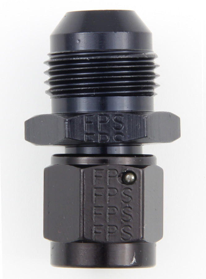 Fitting - Adapter - Straight - 4 AN Female Swivel to 6 AN Male - Aluminum - Black Anodized - Each