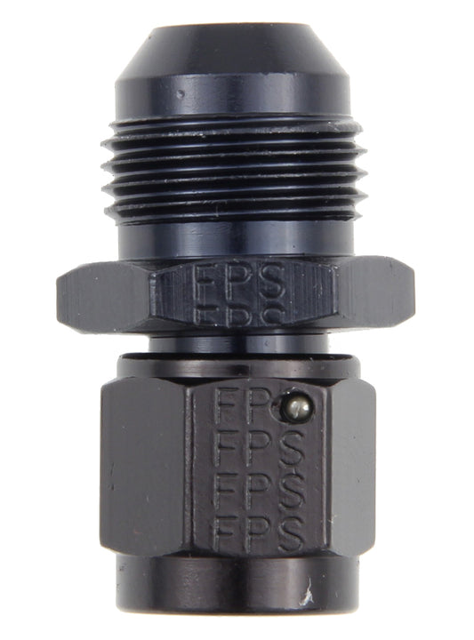 Fitting - Adapter - Straight - 8 AN Female Swivel to 10 AN Male - Aluminum - Black Anodized - Each
