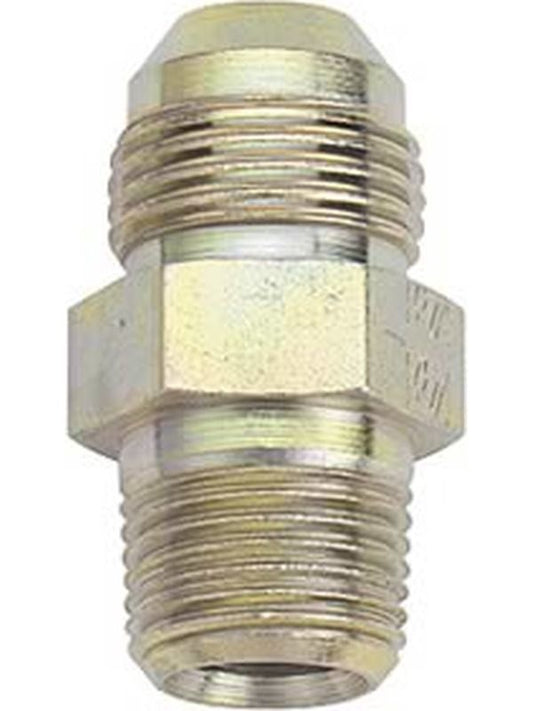 Fitting - Adapter - Straight - 8 AN Male to 3/8 in NPT Male - Steel - Zinc Oxide - Each