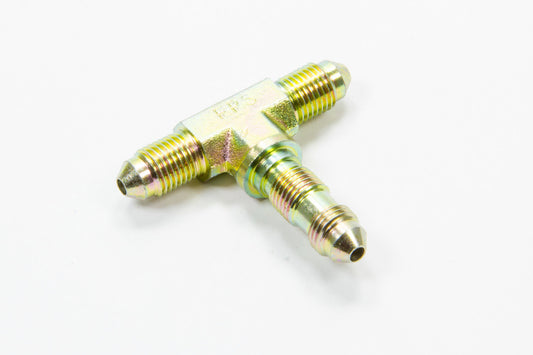 Fitting - Bulkhead Tee - 3 AN Male x 3 AN Male x 3 AN Male Bulkhead - Steel - Cadmium - Each