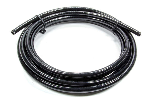 AN Hose Assembly - 20 ft Long - 4 AN Hose - Braided Stainless - Black Plastic Coated - PTFE - Each