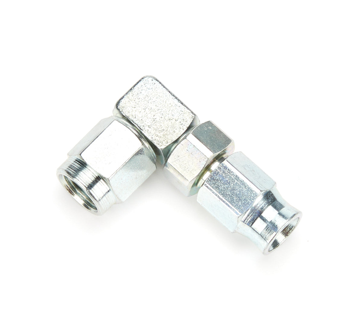 Fitting - Hose End - 6000 Series Reusable - 90 Degree - 3 AN Hose to 3 AN Female - Double Swivel - Steel - Zinc Plated - Each