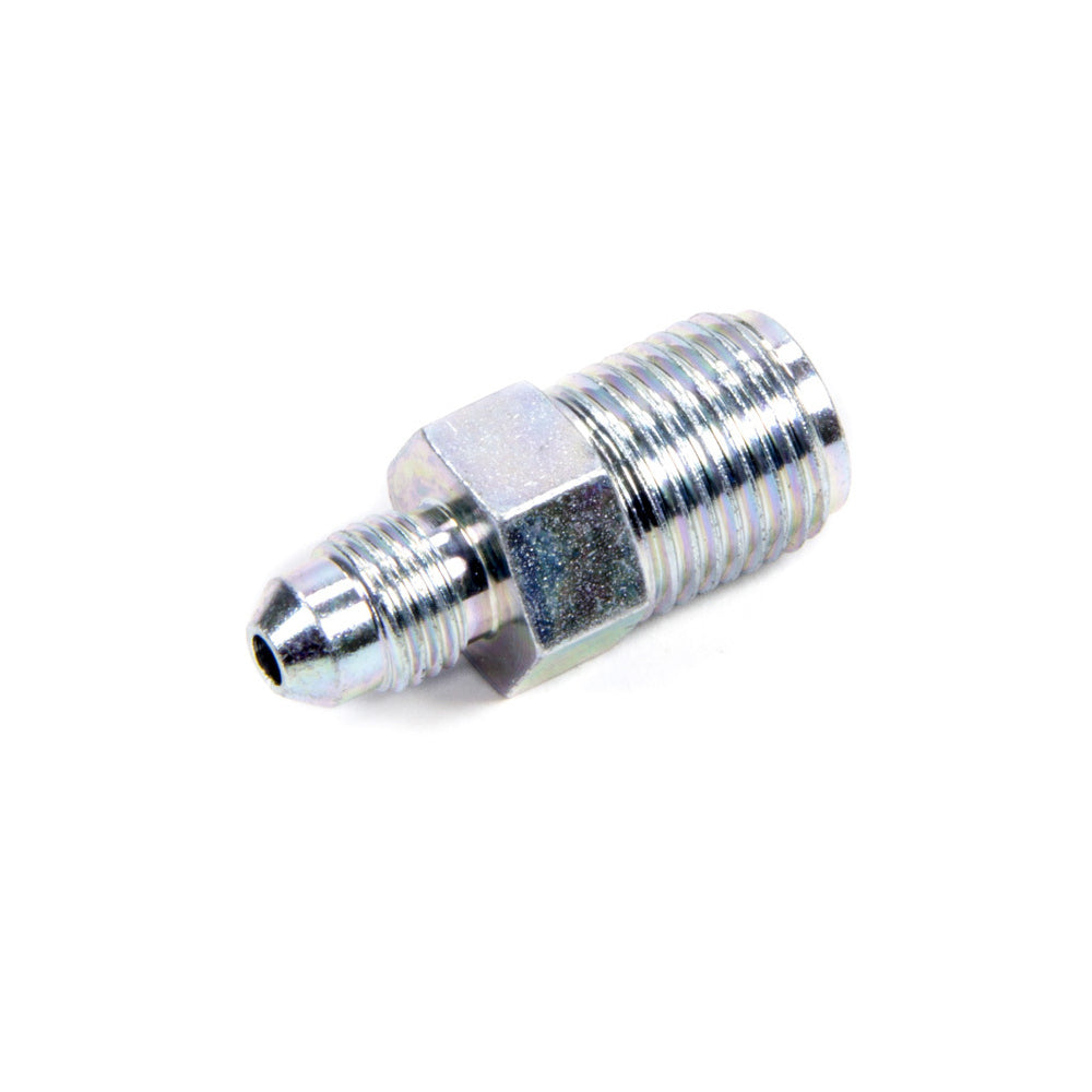 Fitting - Adapter - Straight - 3 AN Male to 7/16-24 in Inverted Flare Male - Steel - Zinc Oxide - 1/4 in Hardline - Each