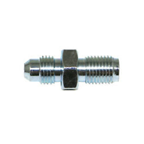 Fitting - Adapter Fitting - Straight - 4 AN Male to 9/16-18 in Inverted Flare Male - Steel - Zinc Plated - Each