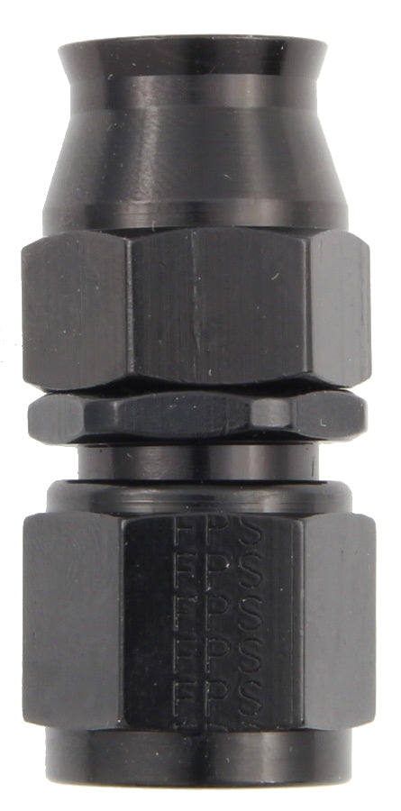 Fitting - Hose End - Real Street - PTFE Hose - Straight - 4 AN Hose to 4 AN Female - Aluminum - Black Anodized - Each