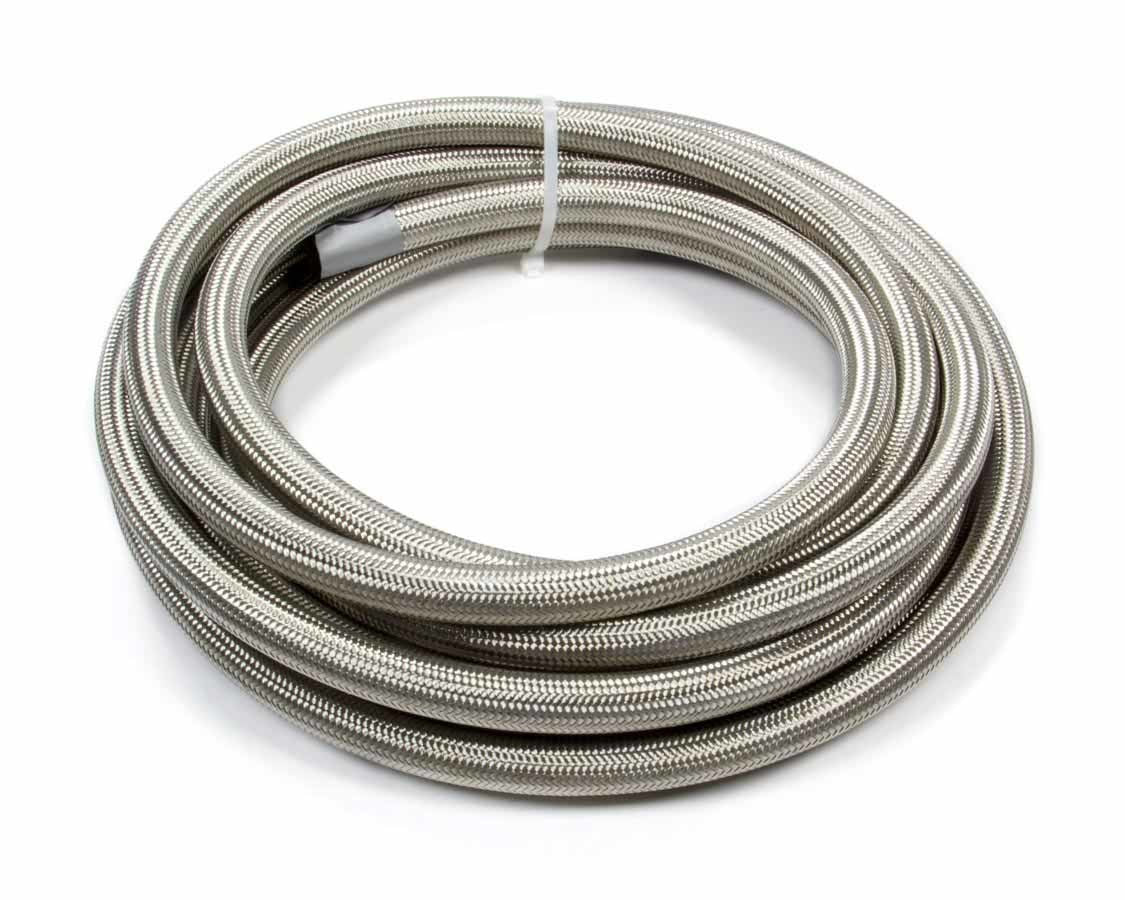 Hose - Series 3000 - 8 AN - 20 ft - Braided Stainless / Rubber - Natural - Each