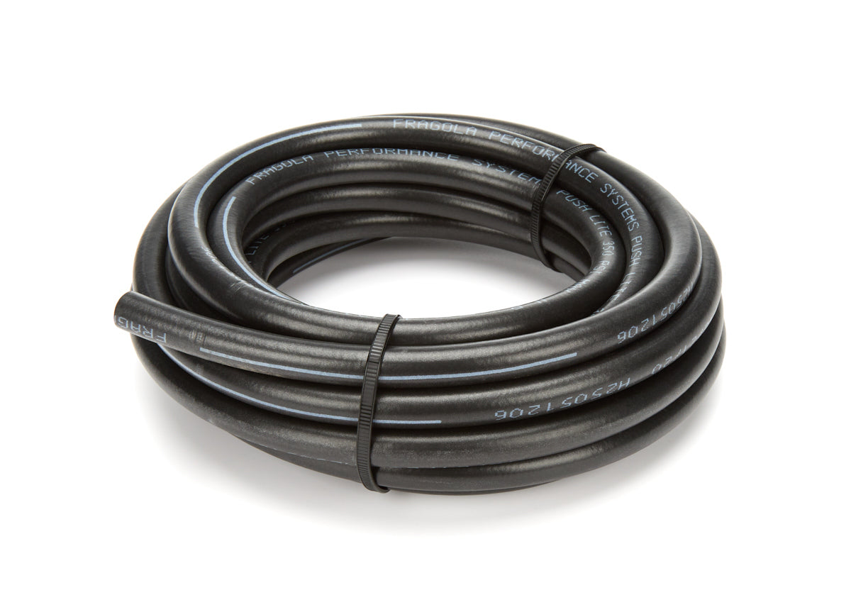 Hose - Series 8300 Push-Lite - 4 AN - 20 ft - Rubber - Black - Each