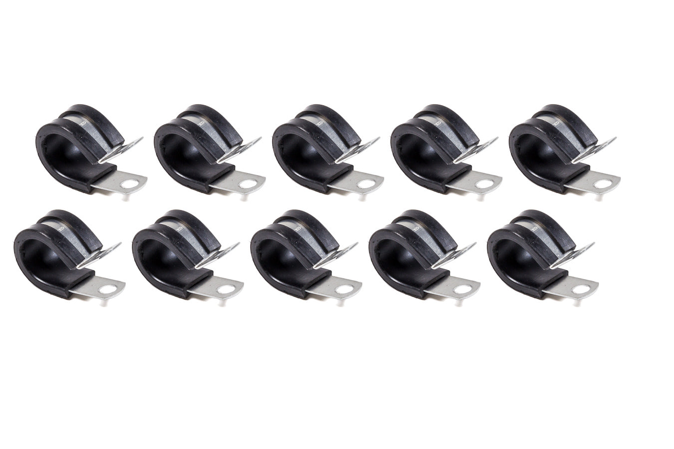 Line Clamp - Adel - 5/8 in ID - Rubber Lining - Aluminum - Set of 10