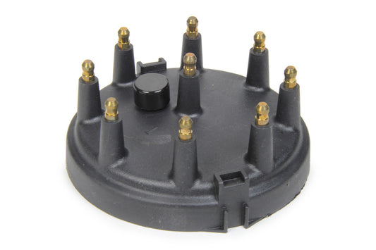 Distributor Cap - HEI Style Terminals - Brass Terminals - Clamp Down - Large Cap - Black - Vented - Crane Billet Series - Various Applications V8 - Each
