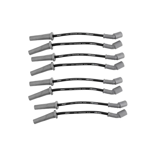 Spark Plug Wire Set - Firewire - Spiral Core - 8.5 mm - Black - Straight Plug Boots - Factory Style Boots / Terminals - GM LS-Series - Kit